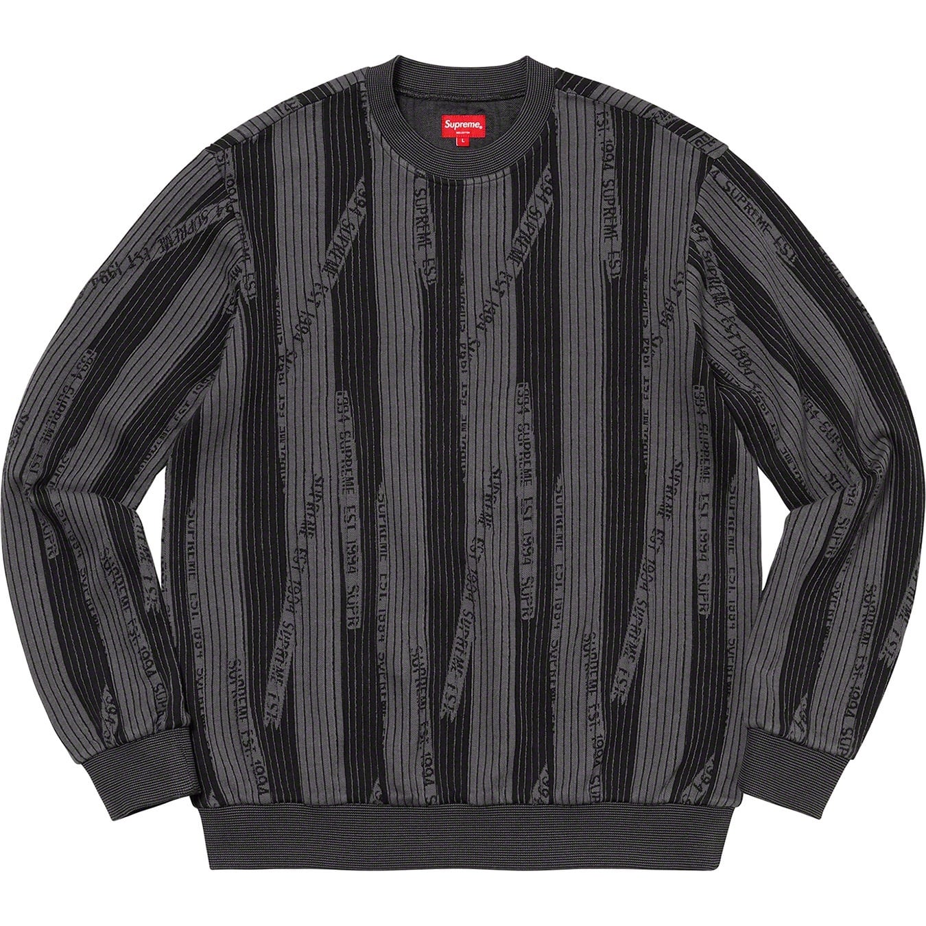 Textured Stripe Crewneck view 5